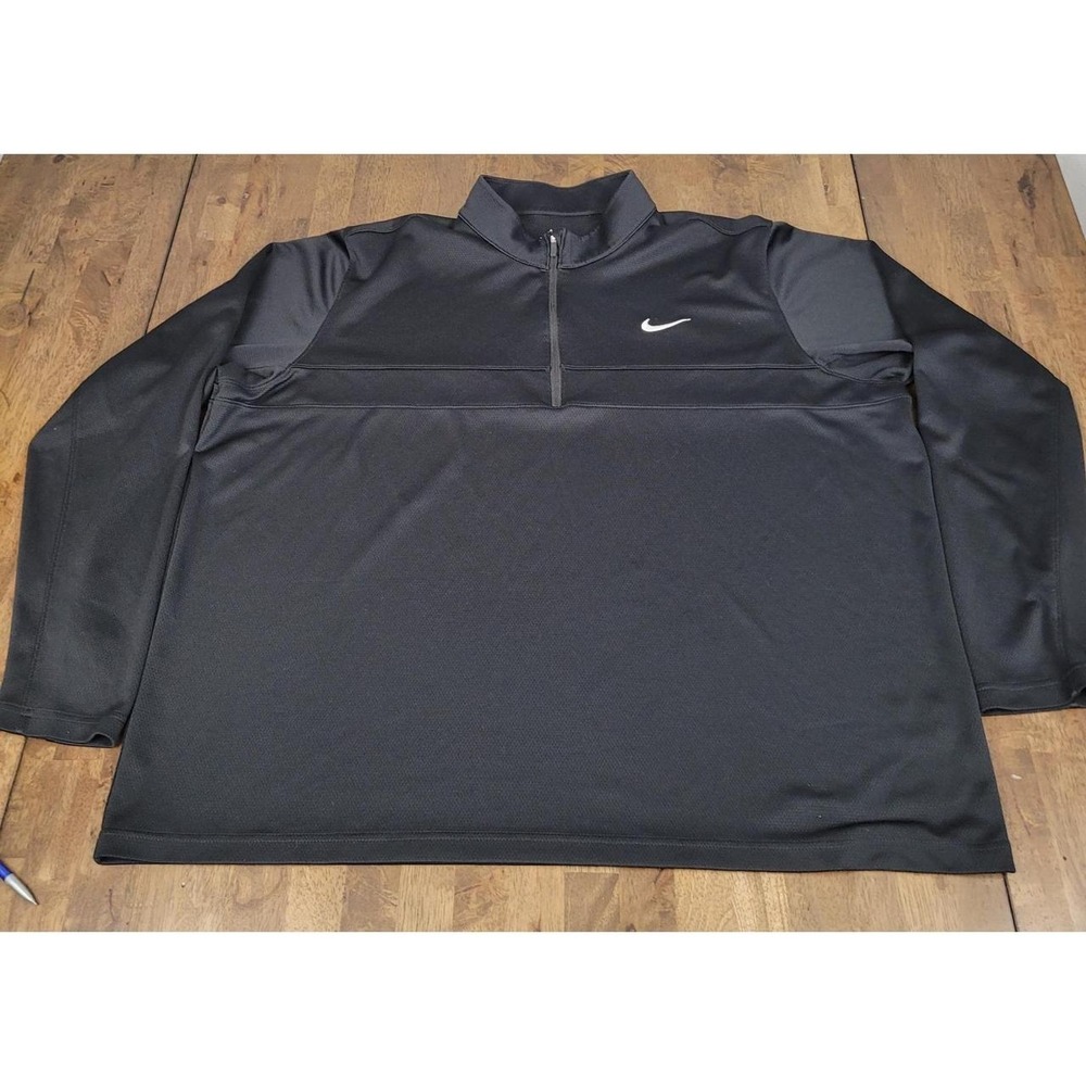 Nike Golf Dri-FIT 1/2 Zip Pullover Men's 2XL Black CK6076-010